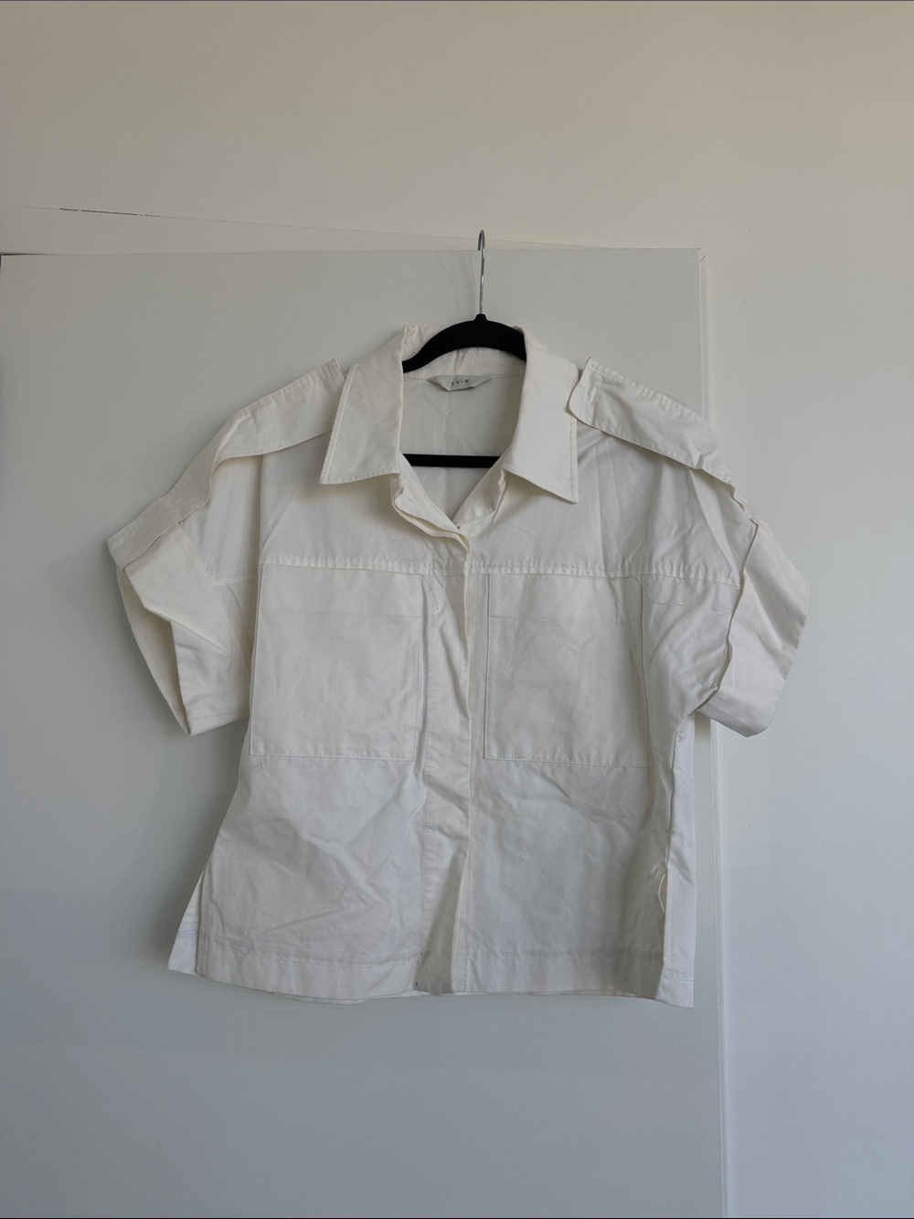Short-Sleeve Button-Down Shirt - White